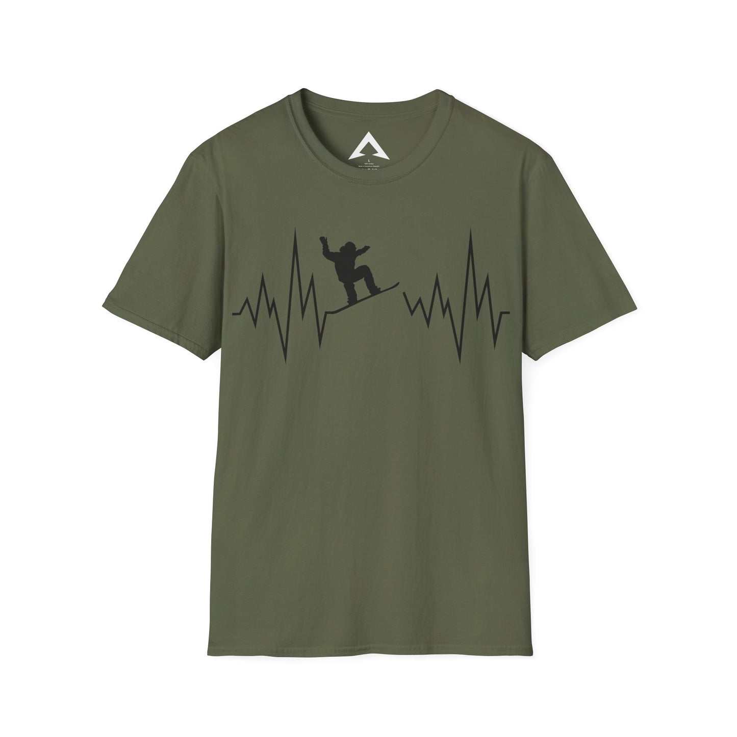 Snowboarder EKG T-Shirt