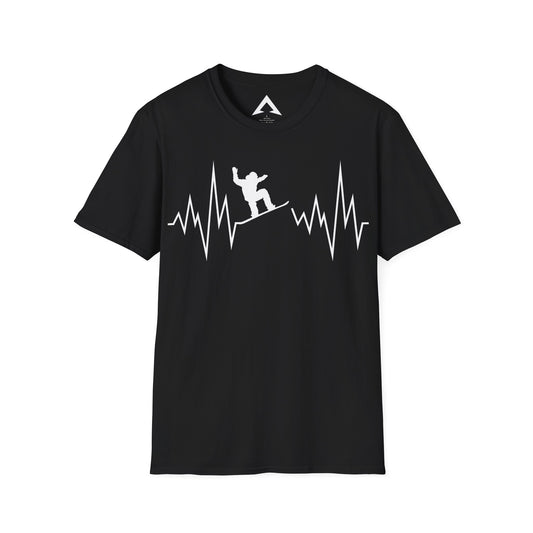 Snowboarder EKG T-Shirt